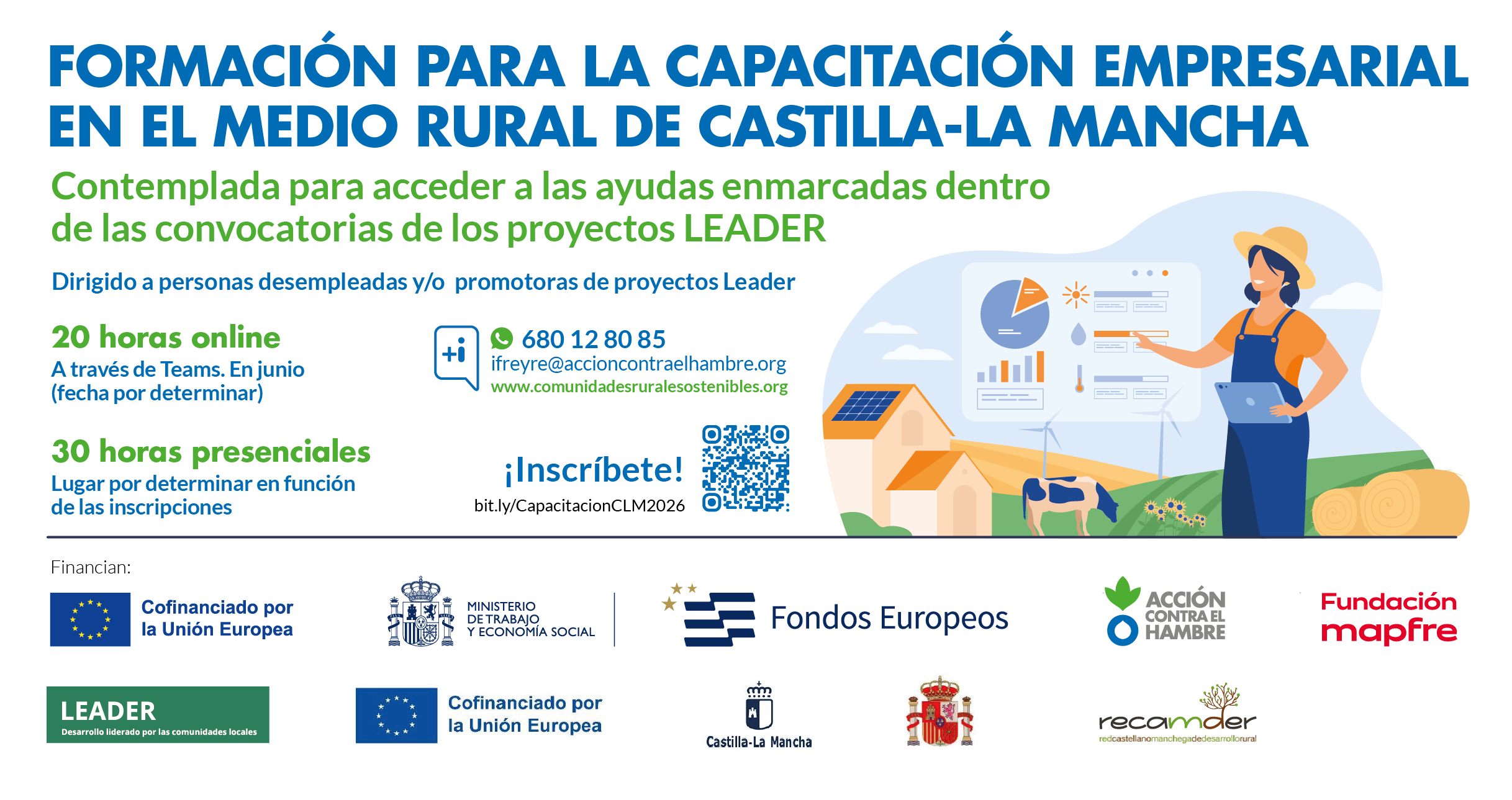 Formación obligatoria de Capacitación Empresarial para solicitantes de la ayuda al Emprendimiento LEADER